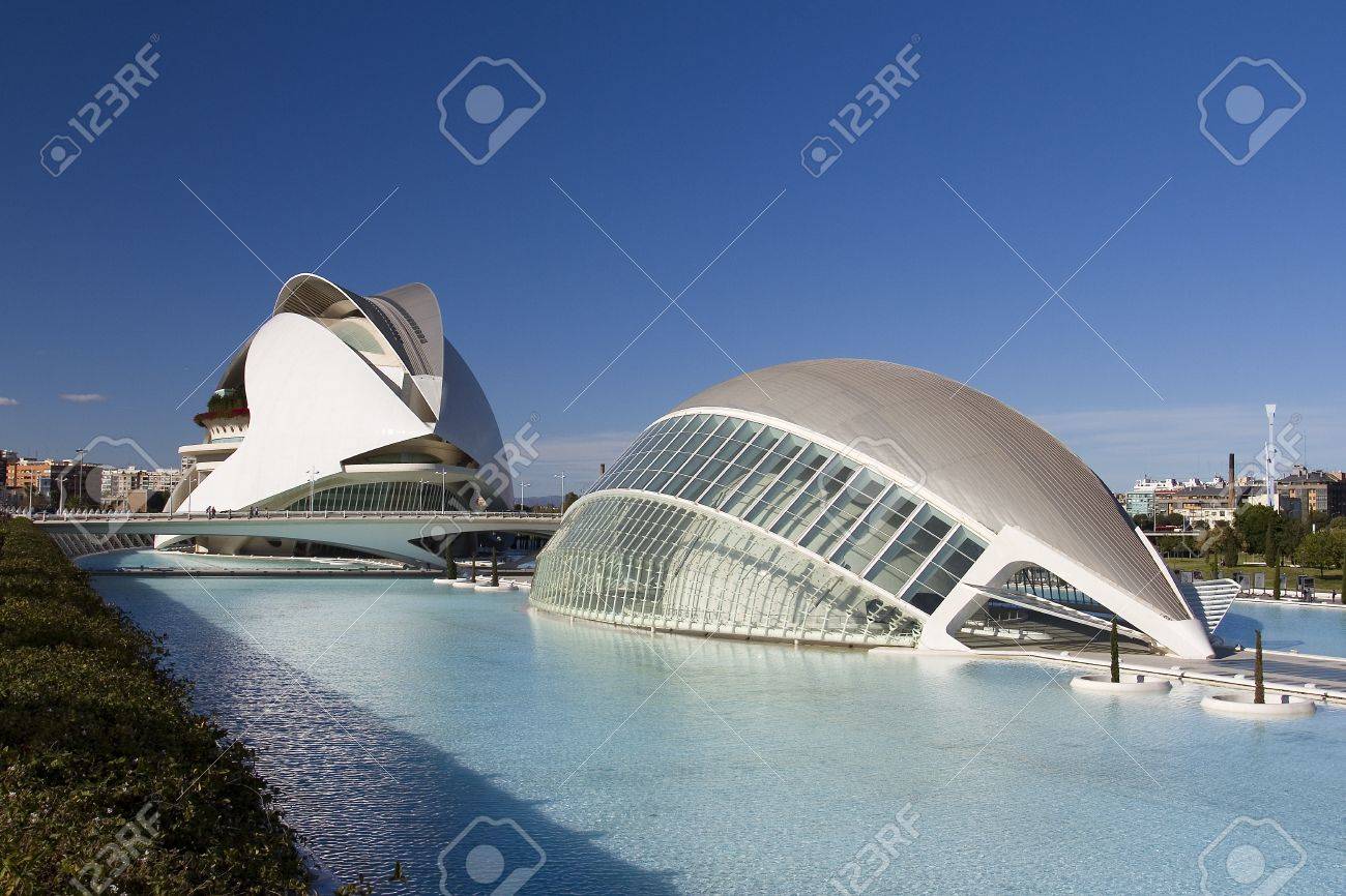 Città delle arti e delle scienze di valencia, in spagna, progettato ... Citta delle arti e delle scienze di valencia
