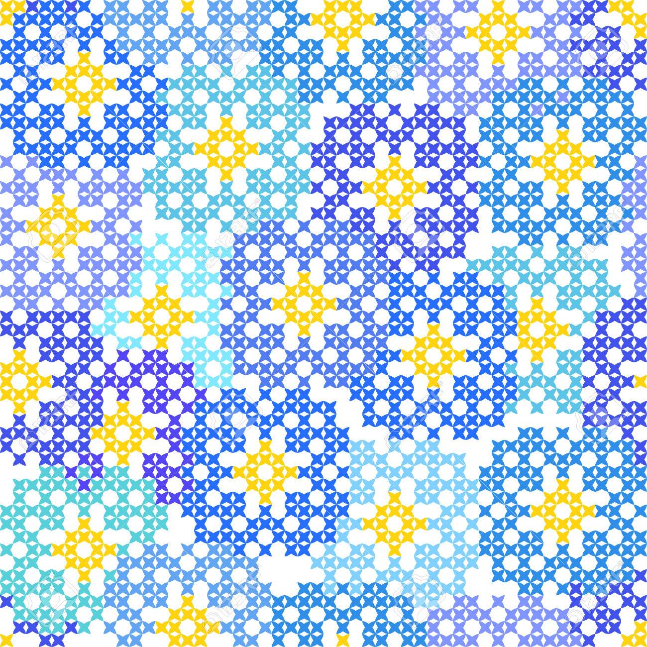 simple senza soluzione di continuit ricamato tessitura di disegni astratti piatte fiordalisi punto croce with disegni astratti