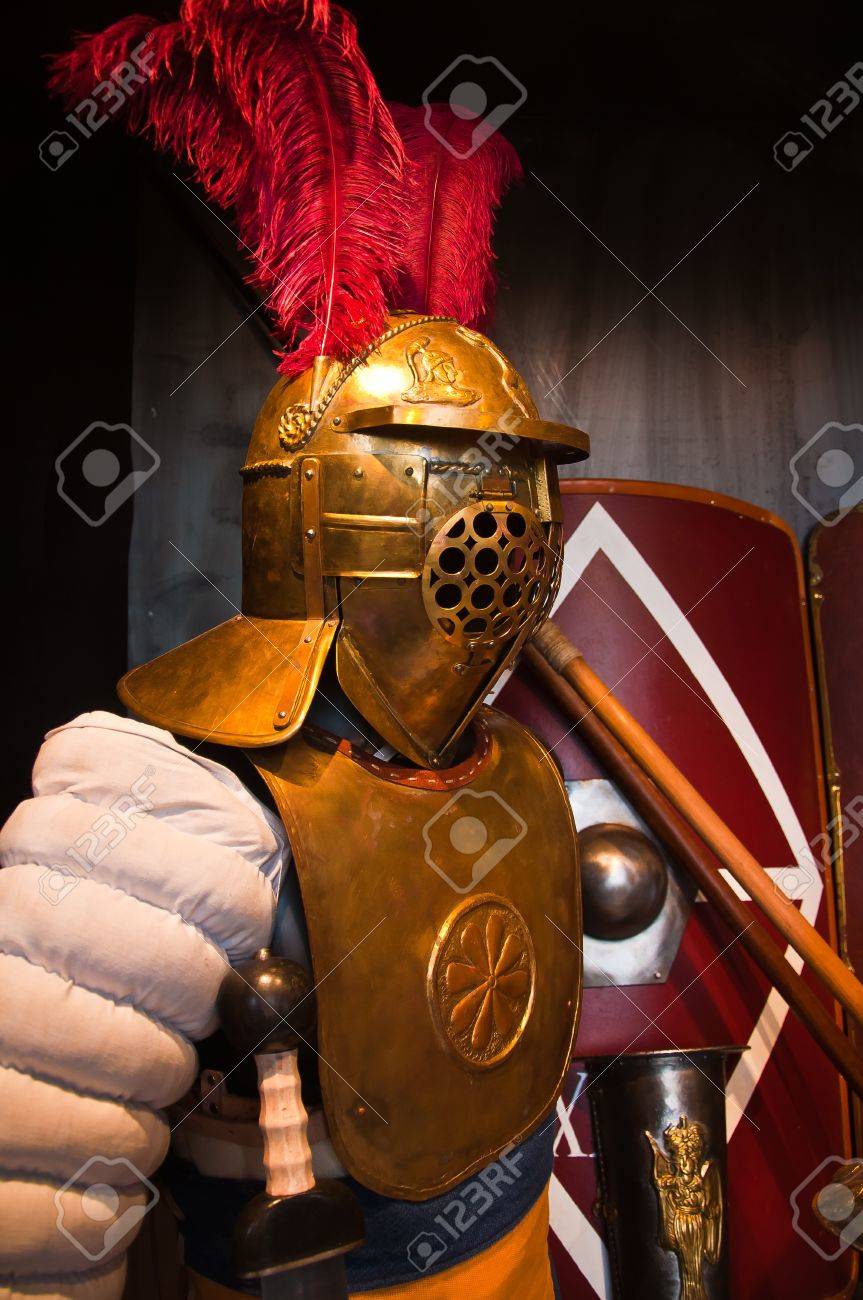 古代ローマ角闘士鎧模型装飾置物 古代ローマ角闘士鎧模型装飾置物