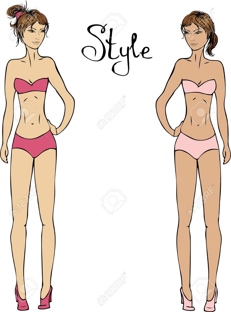 en línea aquí muy genial zapatillas de deporte para barato Ilustración De Lindas Mujeres En Ropa Interior. Vector ... en línea aquí muy genial zapatillas de deporte para barato Ilustración De Lindas Mujeres En Ropa Interior. Vector ...