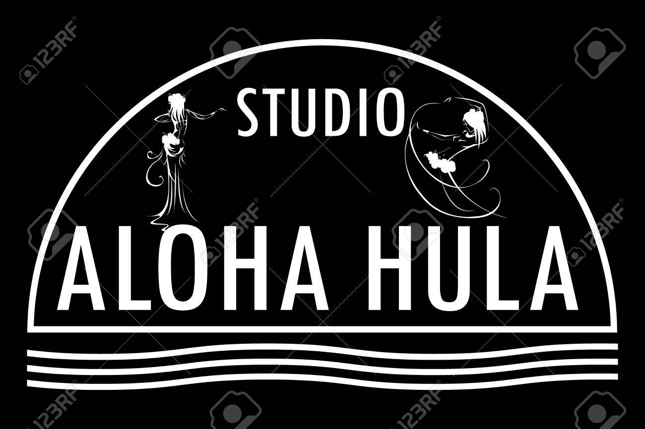 ハワイ ベクトルのロゴのデザイン テンプレートです スタジオ アロハ フラ アイコン のイラスト素材 ベクタ Image