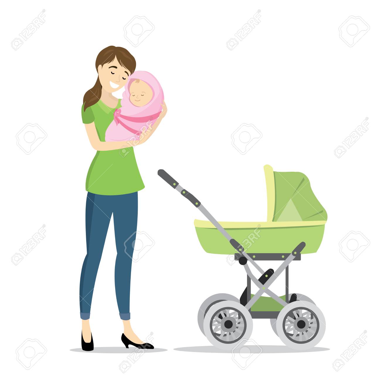 baby carriage cartoon baby carriage cartoon
