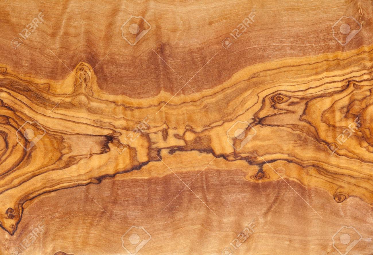 Olive Tree Wood Slice With Texture And Details Stock Photo