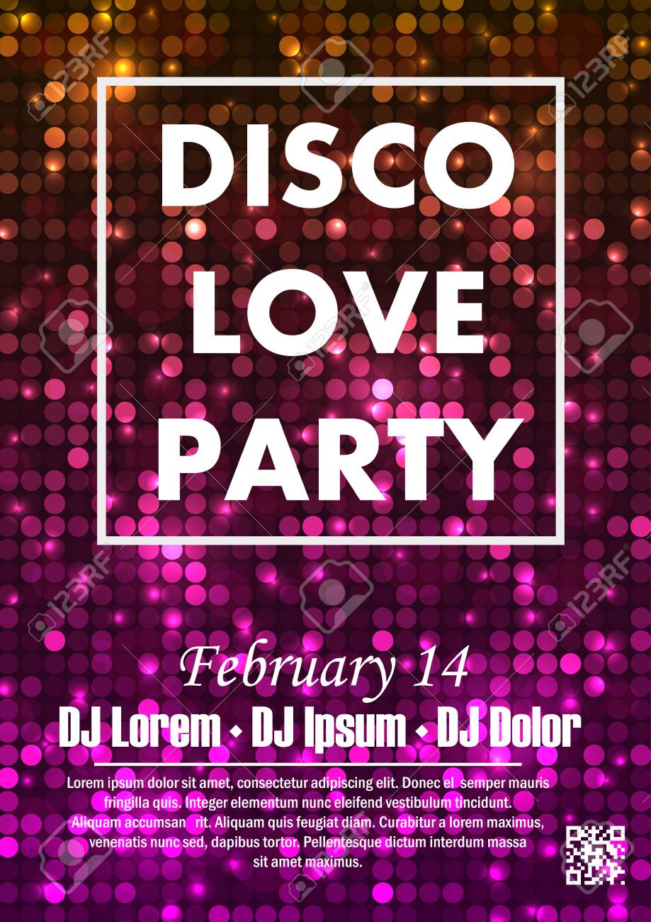 night dance party music night poster template electro style