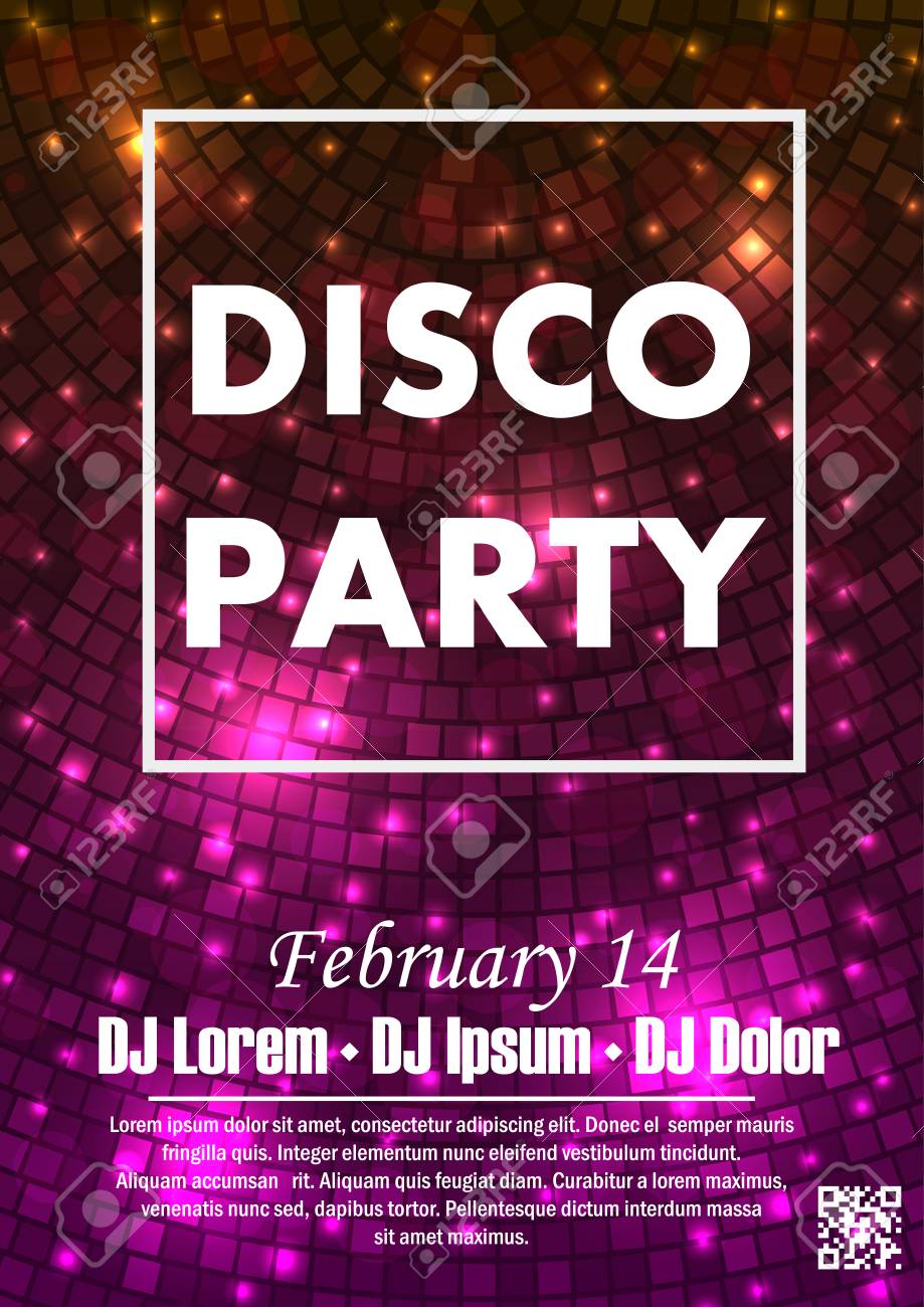 night dance party music night poster template electro style