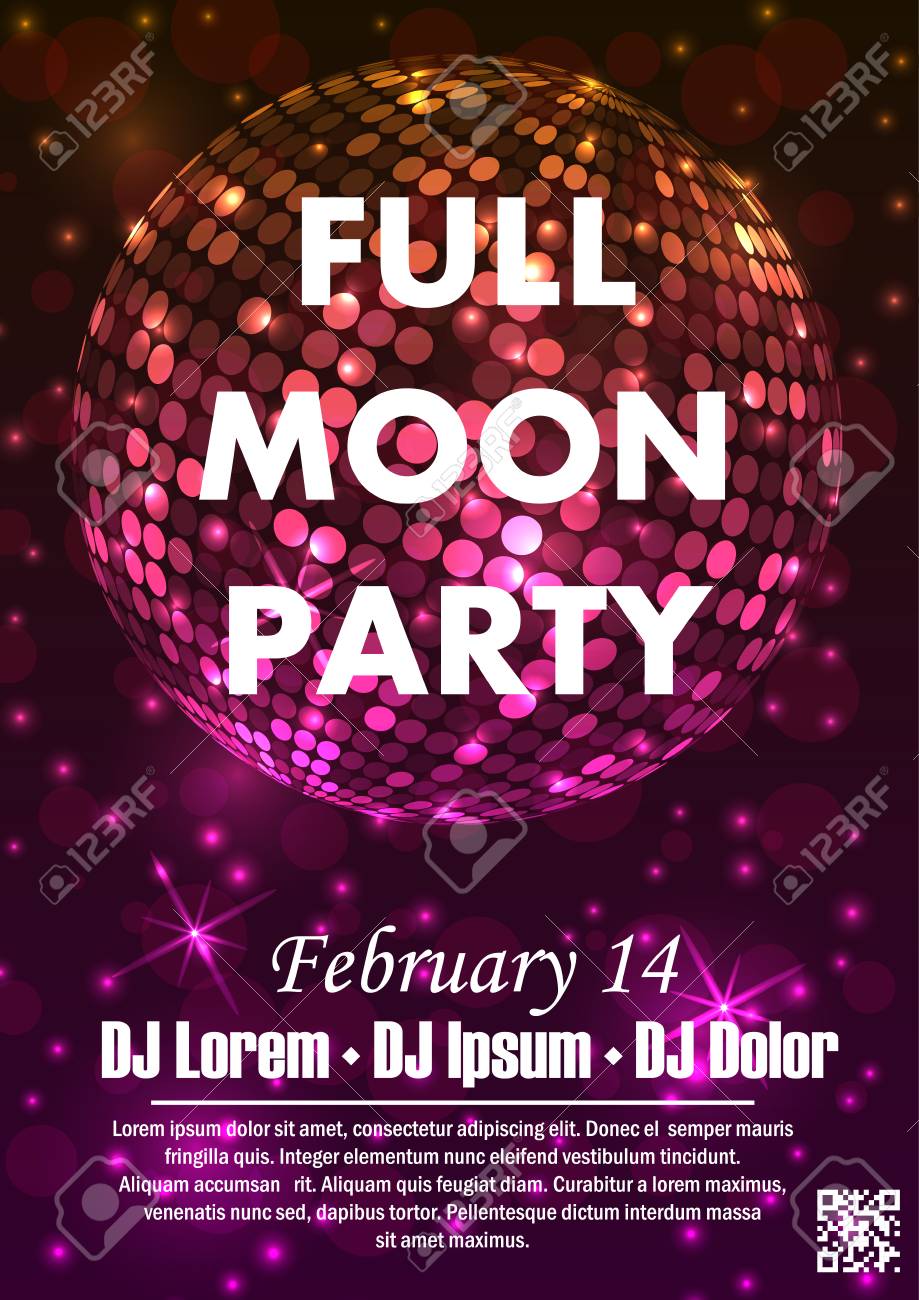 night dance party music night poster template electro style
