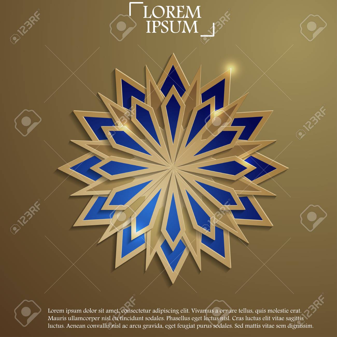 paper graphic of islamic