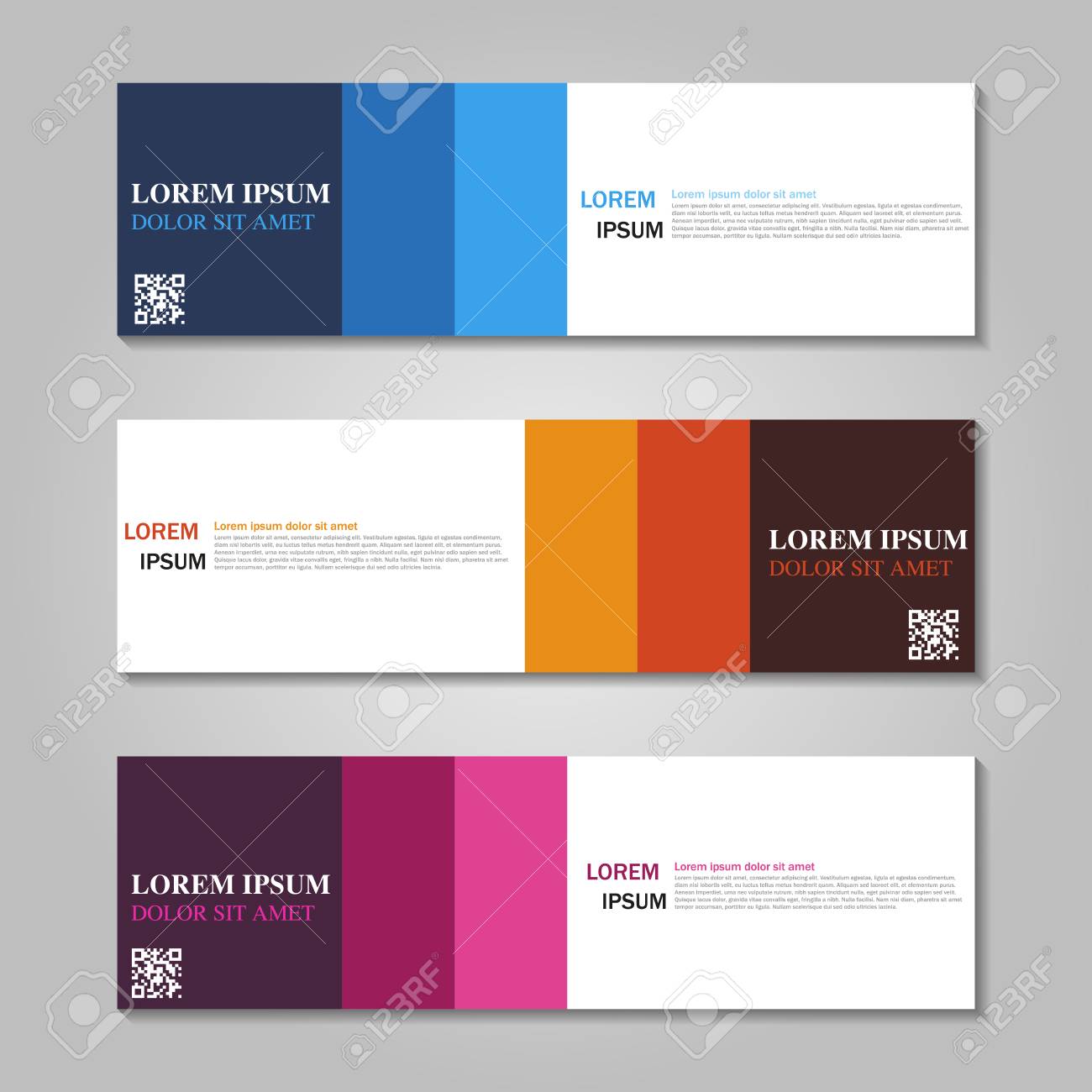 Abstract Vector Design Web Banner Template Web Design Elements