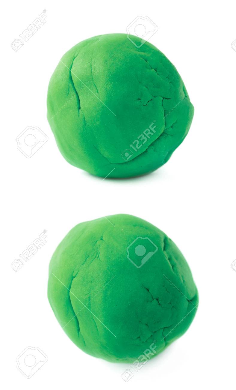green modeling clay