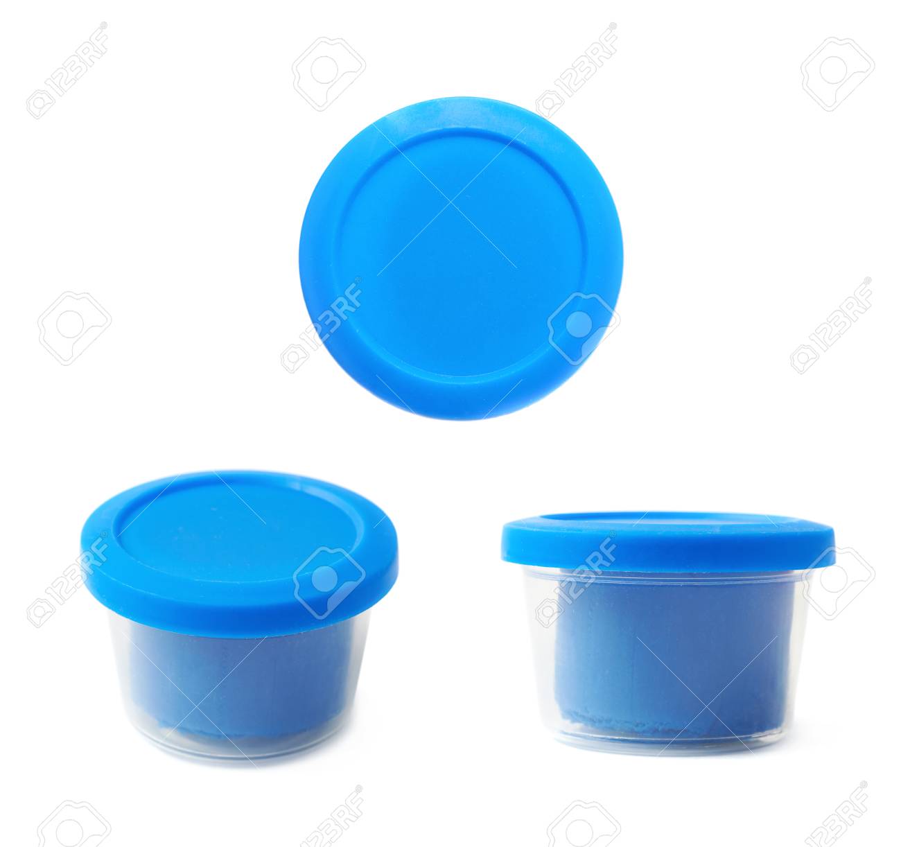 blue modeling clay