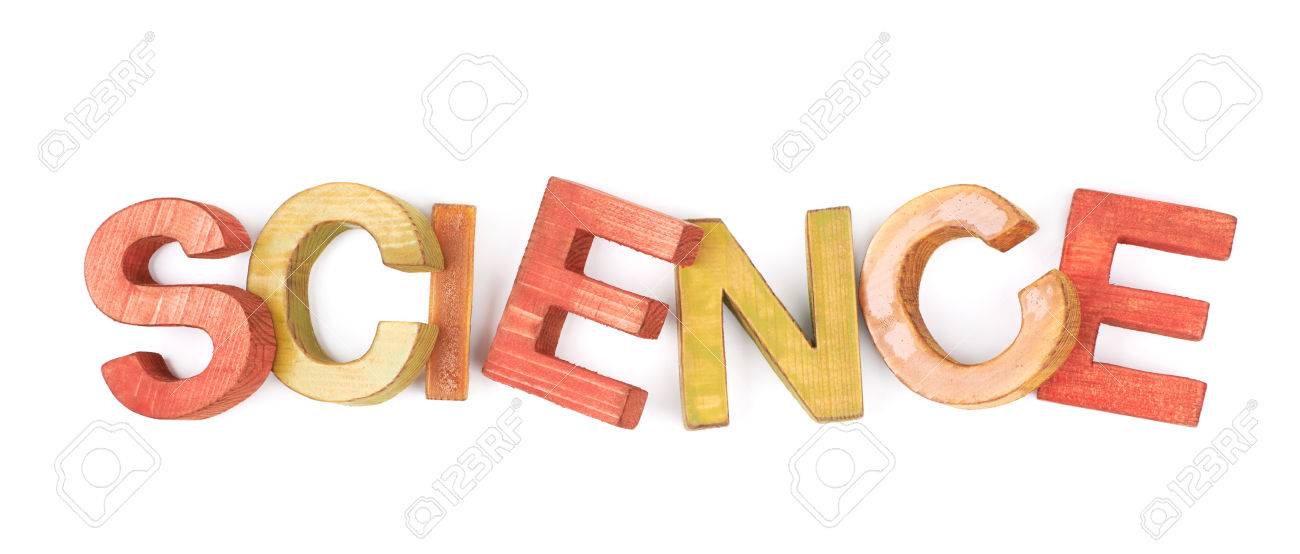 the word science in cool letters