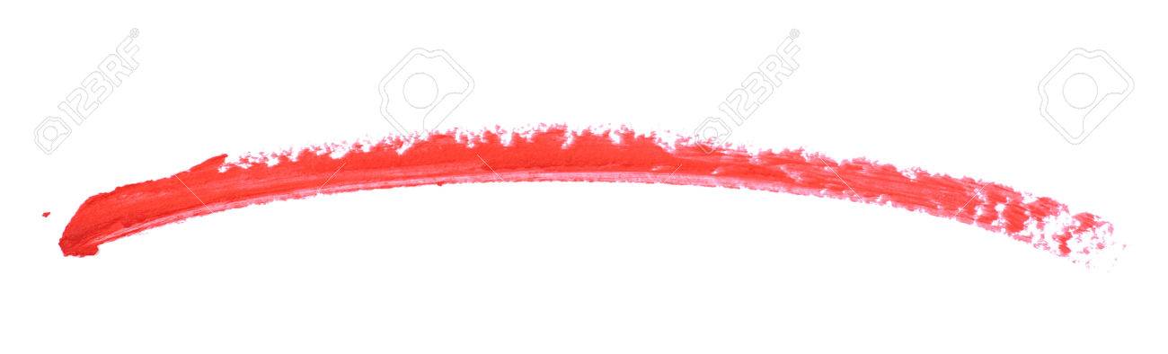 single line marker stroke of a wax crayon as a design underline