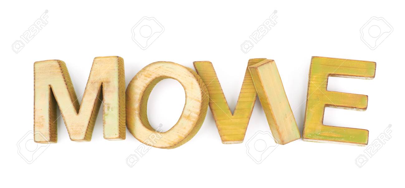 Word-Film Aus Farbigen Mit Farbe Buchstaben Aus Holz ...