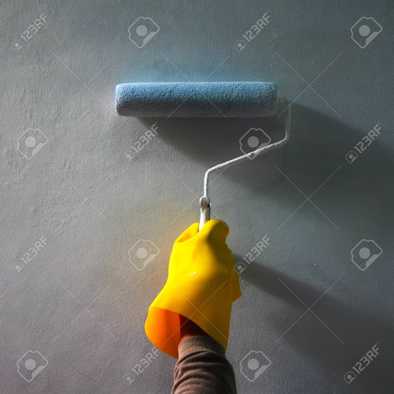 Pintura De La Construccion De La Casa O En La Pared De