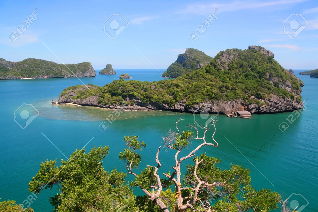 View Point At Koh Sam Sao Ang Thong Island 正版图像123rf中国 高 View Point At Koh Sam Sao Ang Thong Island 正版图像123rf中国 高