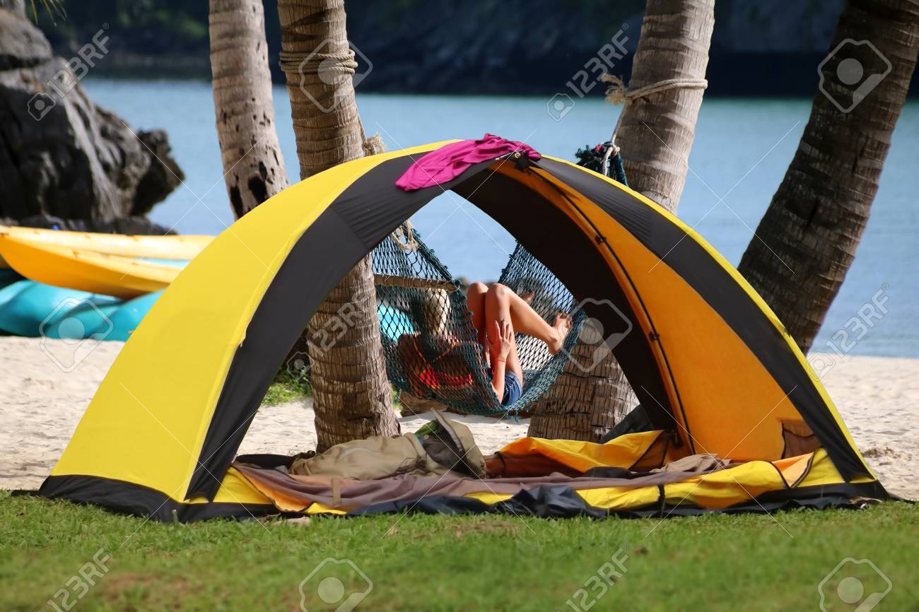 Camping Teen Daughter