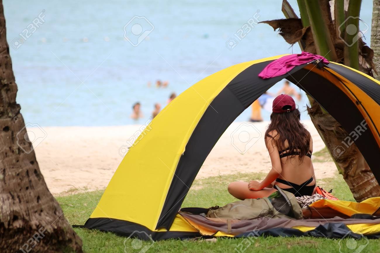 Camping Teen Daughter