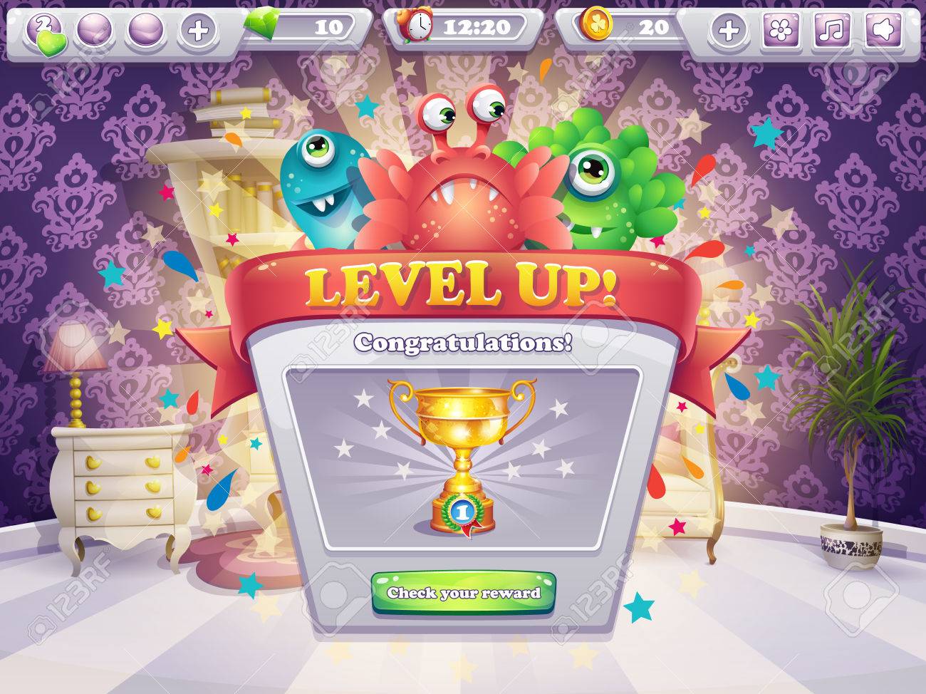 Example of the game window receiving award - 40921072 Example of the game window receiving award - 40921072