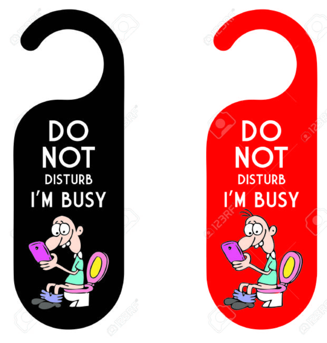 ドアハンガーを邪魔しないでのイラスト素材 ベクタ Image