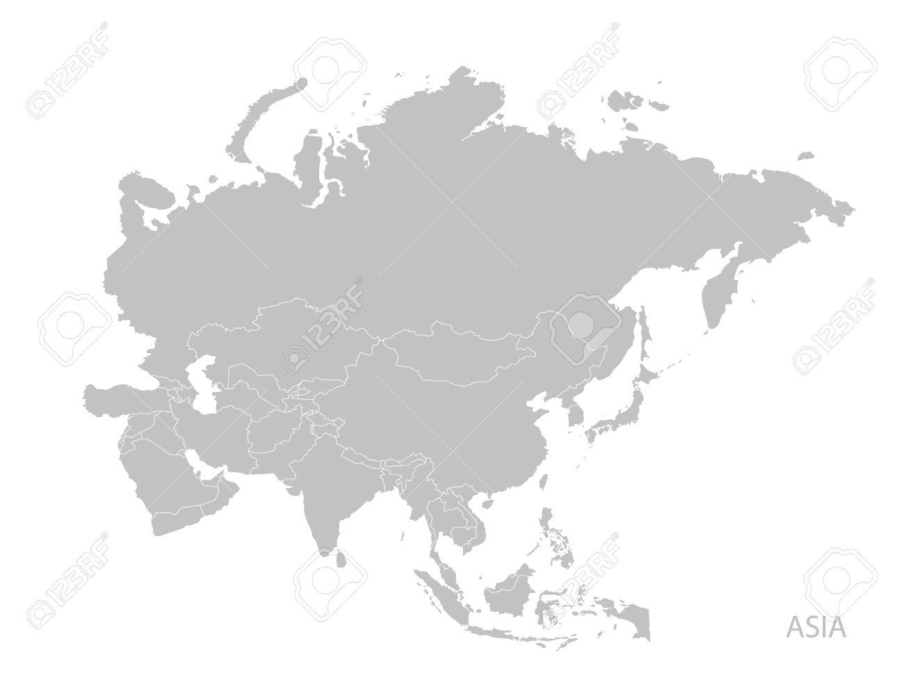 asia continent map
