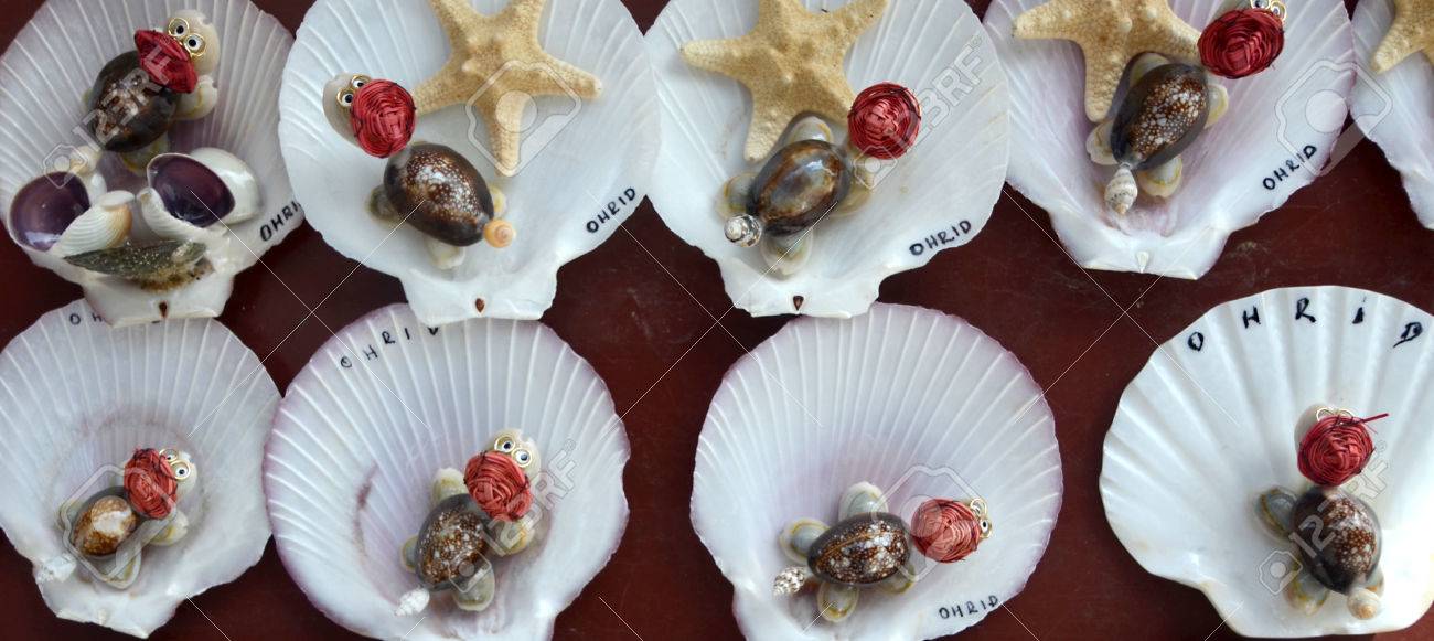 オフリド マケドニアからのお土産の写真 の写真素材 画像素材 Image