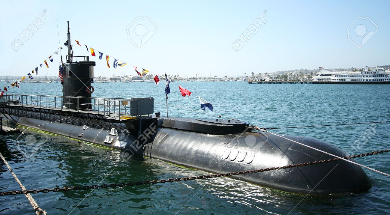 A Diesel-electric Submarine, the USS Dolphin, at the Maritime Museum of San Diego, California, taken July 15, 2009. - 8797114 A Diesel-electric Submarine, the USS Dolphin, at the Maritime Museum of San Diego, California, taken July 15, 2009. - 8797114