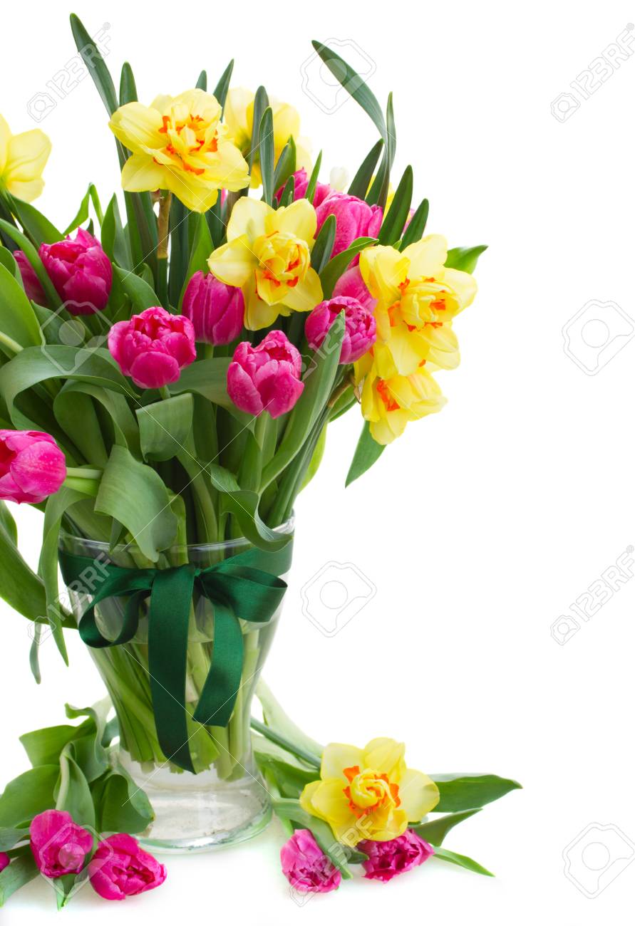 bunch of tulips and