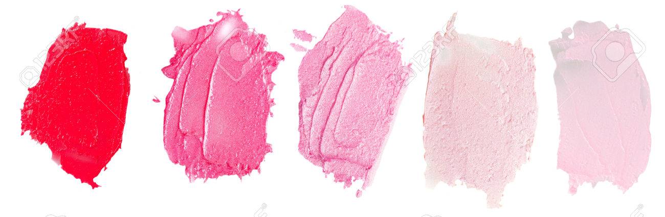 Set of lipsticks smears lipstick isolated on white background - 50272938 Set of lipsticks smears lipstick isolated on white background - 50272938