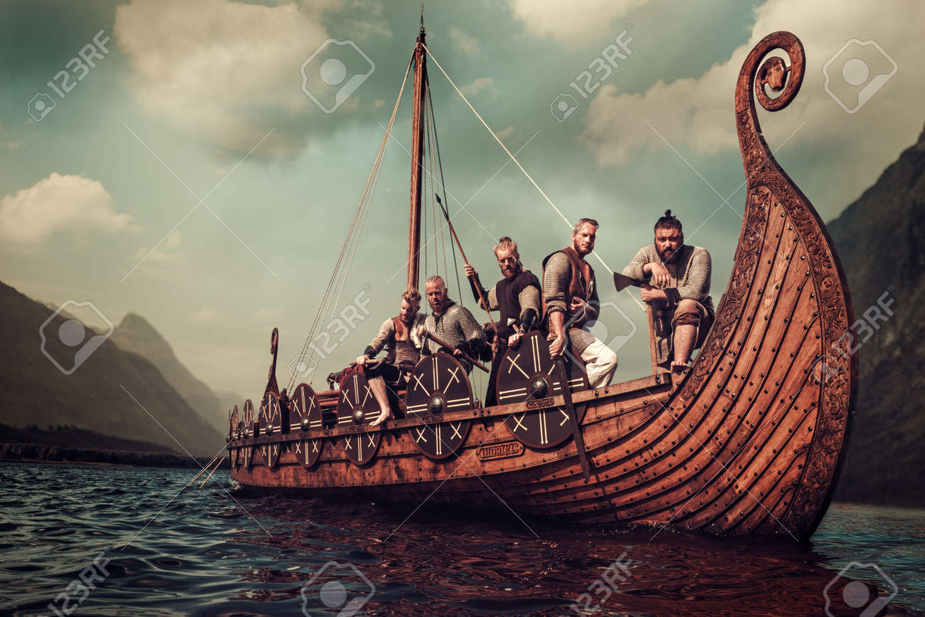 帆船 ヴァイキング号 完成品 帆船模型 アンティーク風 アンティーク