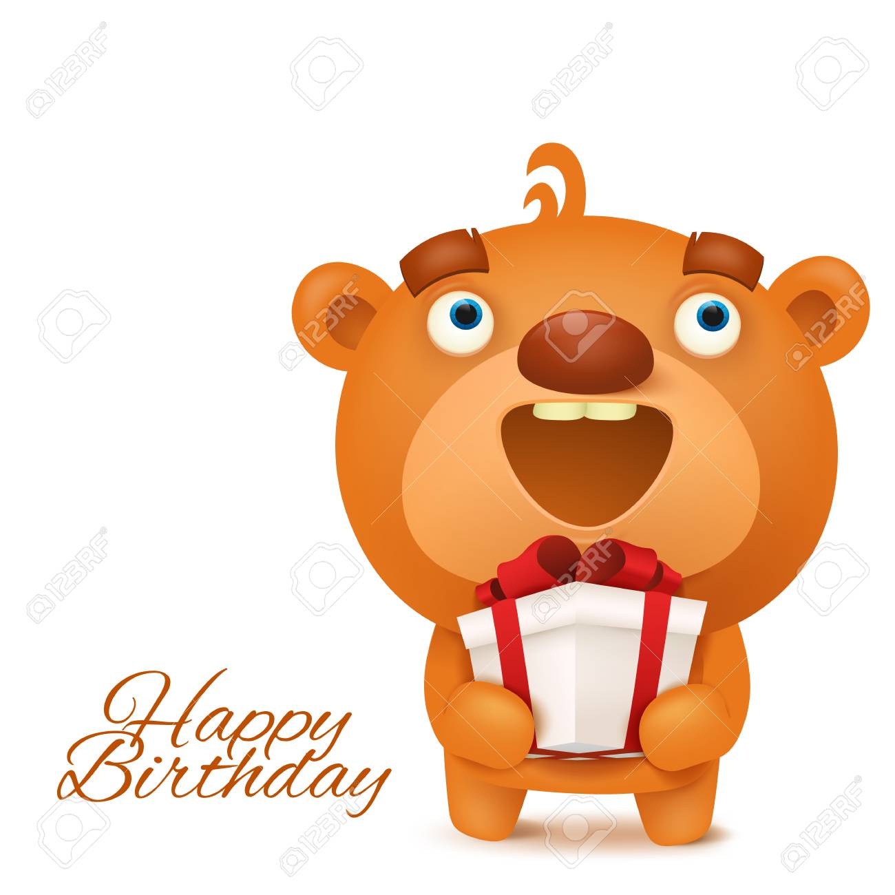 Nounours Marron Drole Avec Boite Cadeau Carte D Invitation De Joyeux Anniversaire Clip Art Libres De Droits Vecteurs Et Illustration Image Nounours Marron Drole Avec Boite Cadeau Carte D Invitation De Joyeux Anniversaire Clip Art Libres De Droits Vecteurs Et Illustration Image
