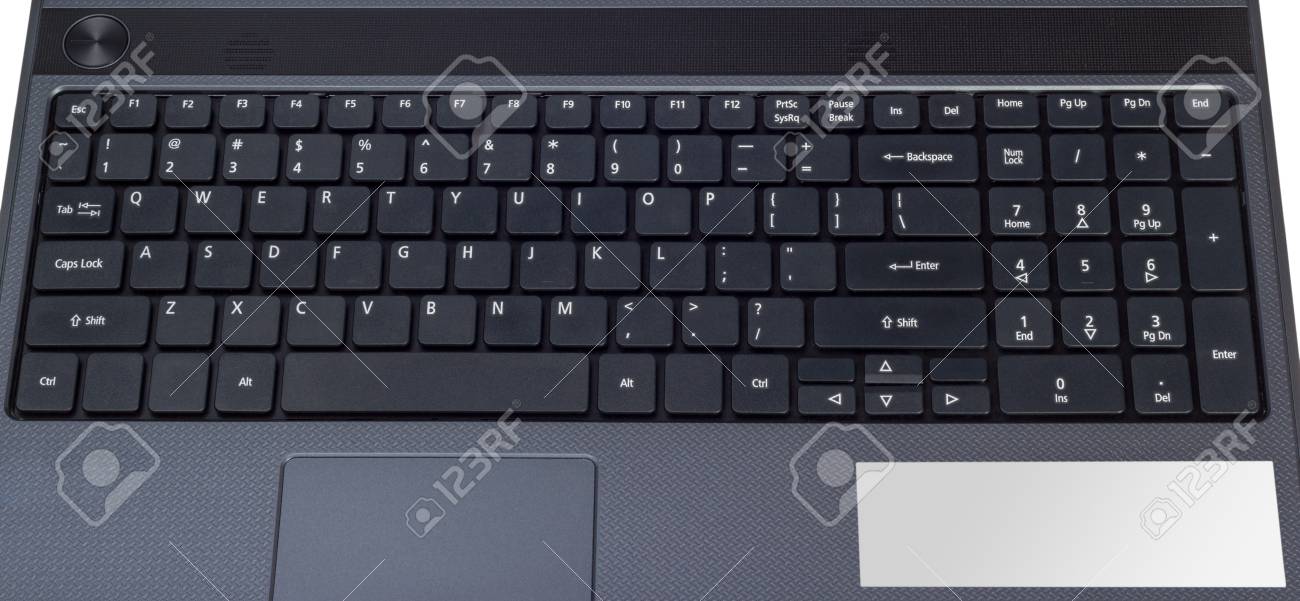 Elektronische Sammlung Moderne Laptop Tastatur Mit Englischen Buchstaben Auf Einem Weissen Hintergrund Lizenzfreie Fotos Bilder Und Stock Fotografie Image