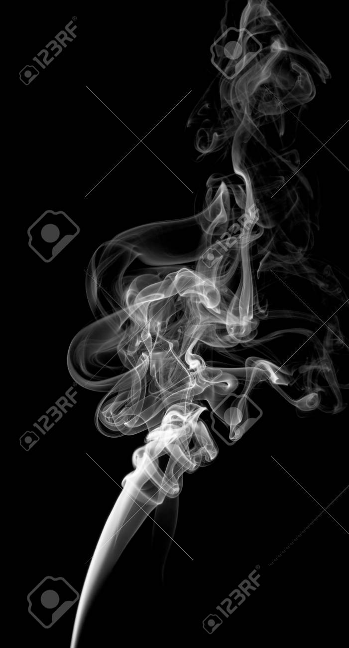 暗い背景に抽象的な光の煙 の写真素材 画像素材 Image