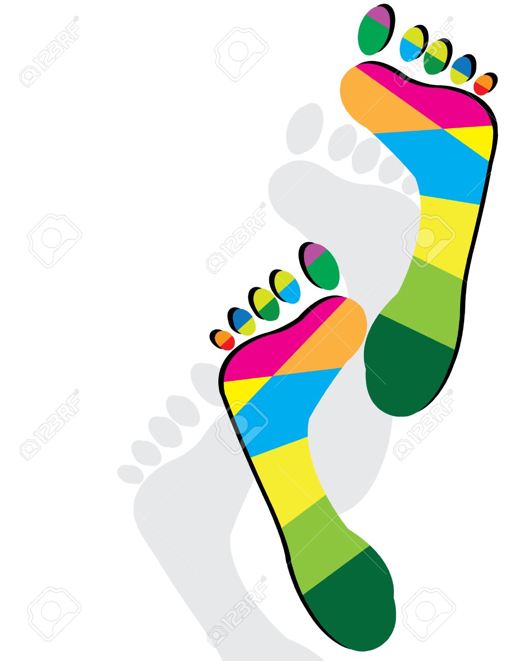 足フェチのイラスト素材 ベクタ Image