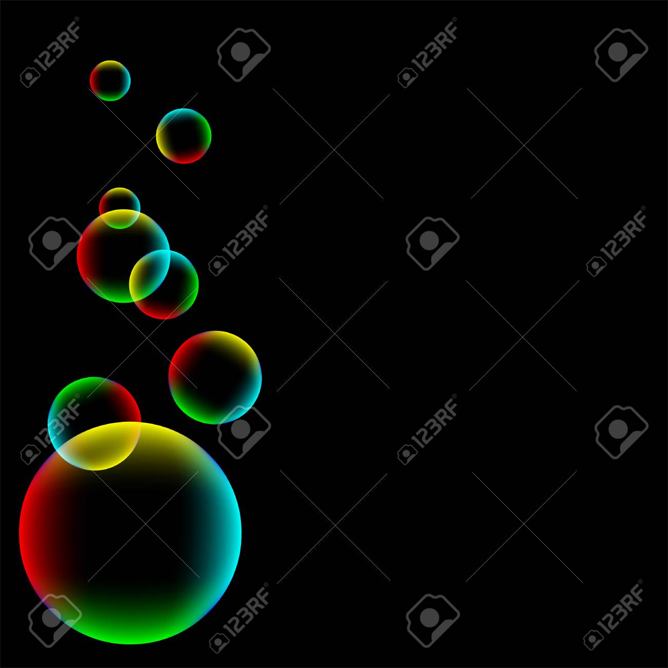 rainbow bubbles royalty free cliparts vectors and stock