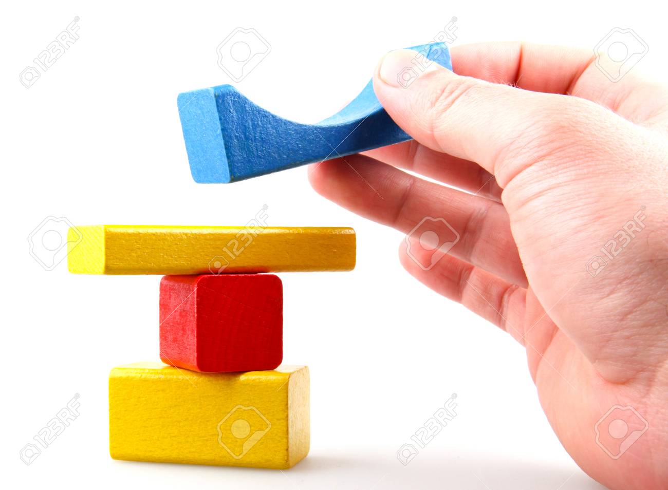 wooden construction blocks