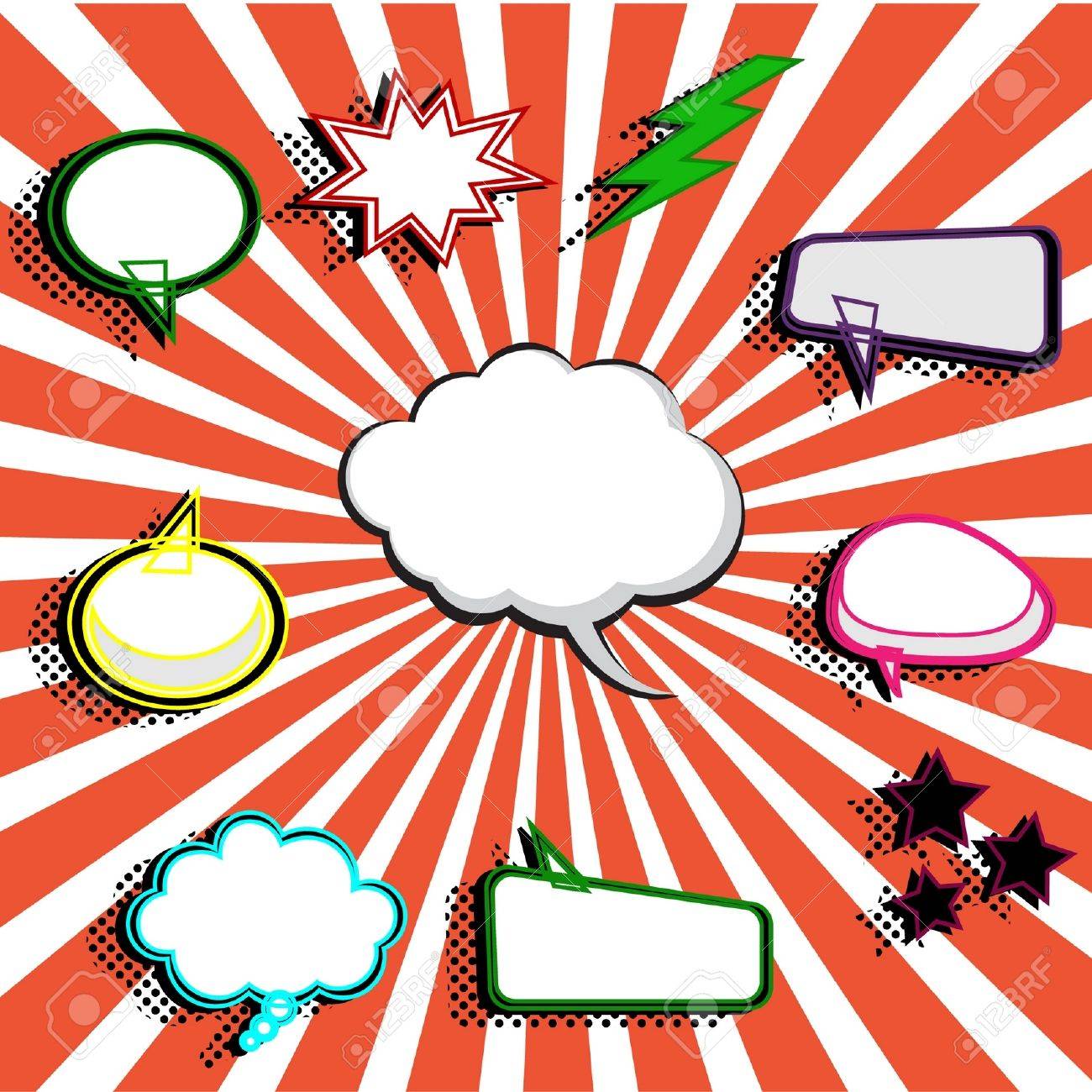 漫画のバブル のイラスト素材 ベクタ Image