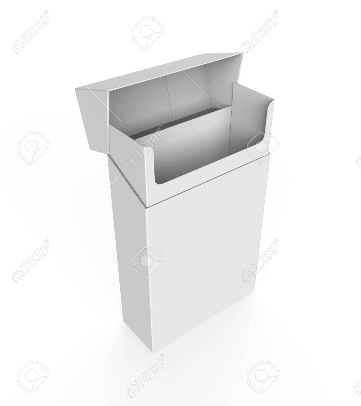 Empty Pack Of Cigarettes Isolated Stock Photo, Picture And Royalty Free  Image. Image 21700963.