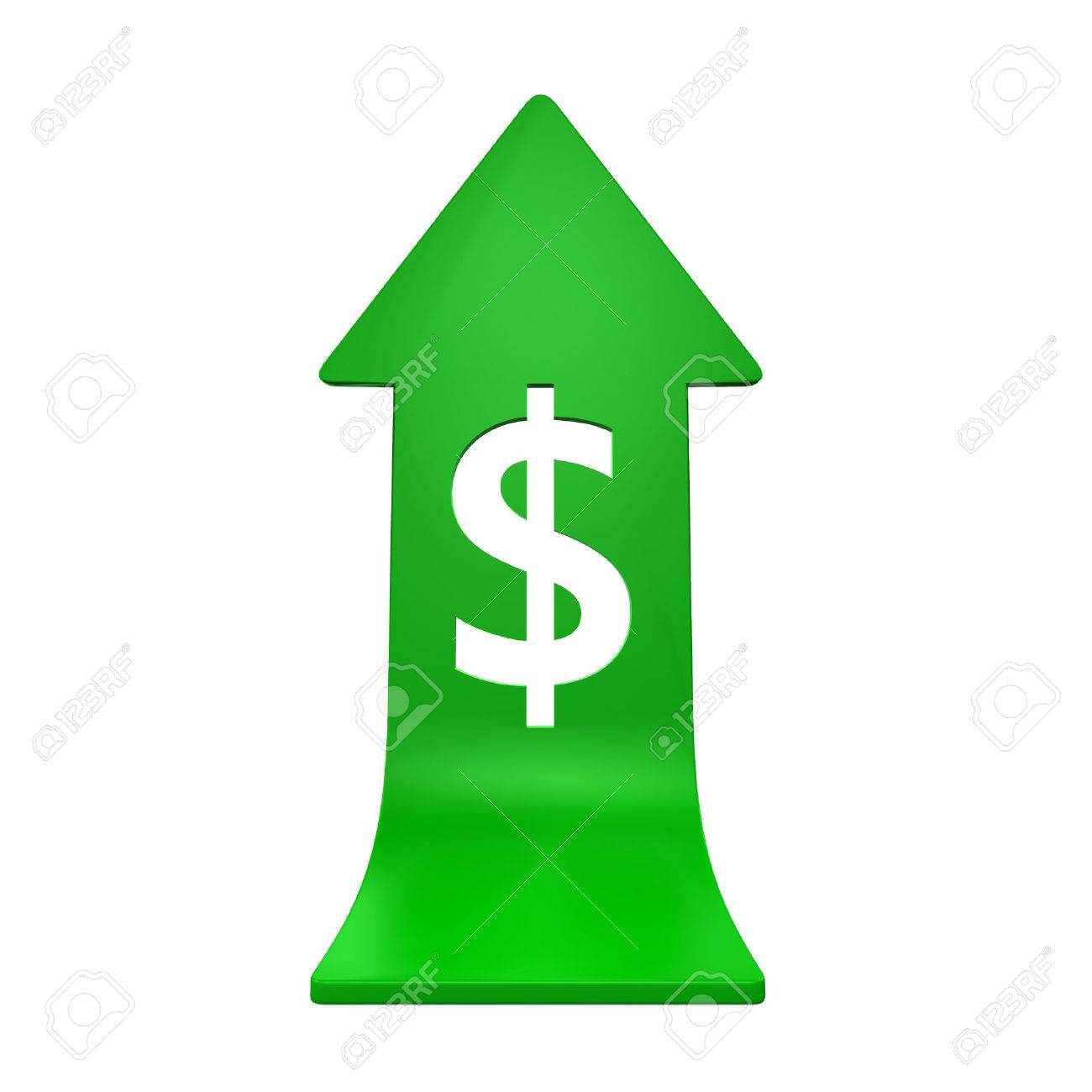 dollar sign with growing