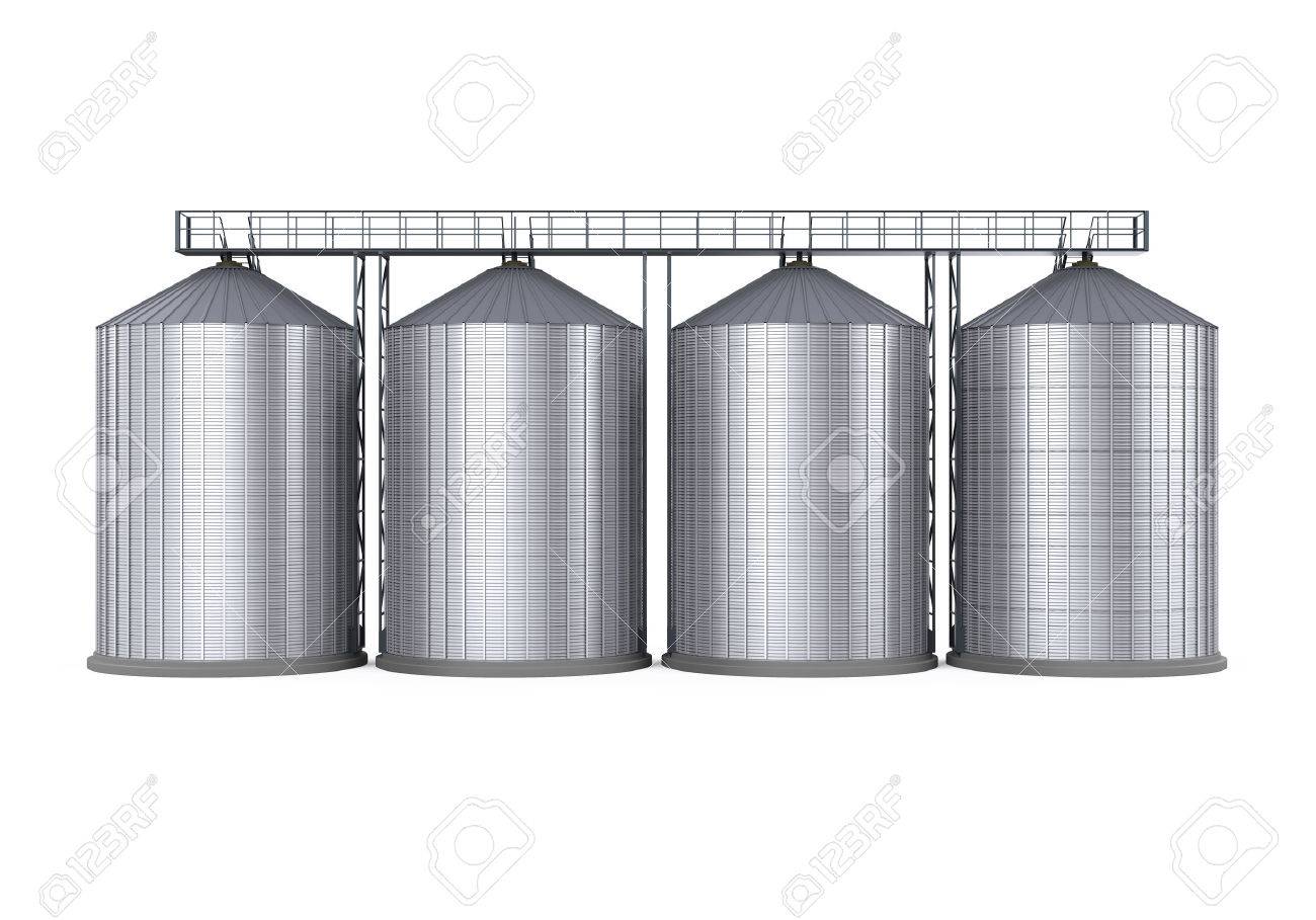 Agricultural Silo Isolated - 63981906 Agricultural Silo Isolated - 63981906