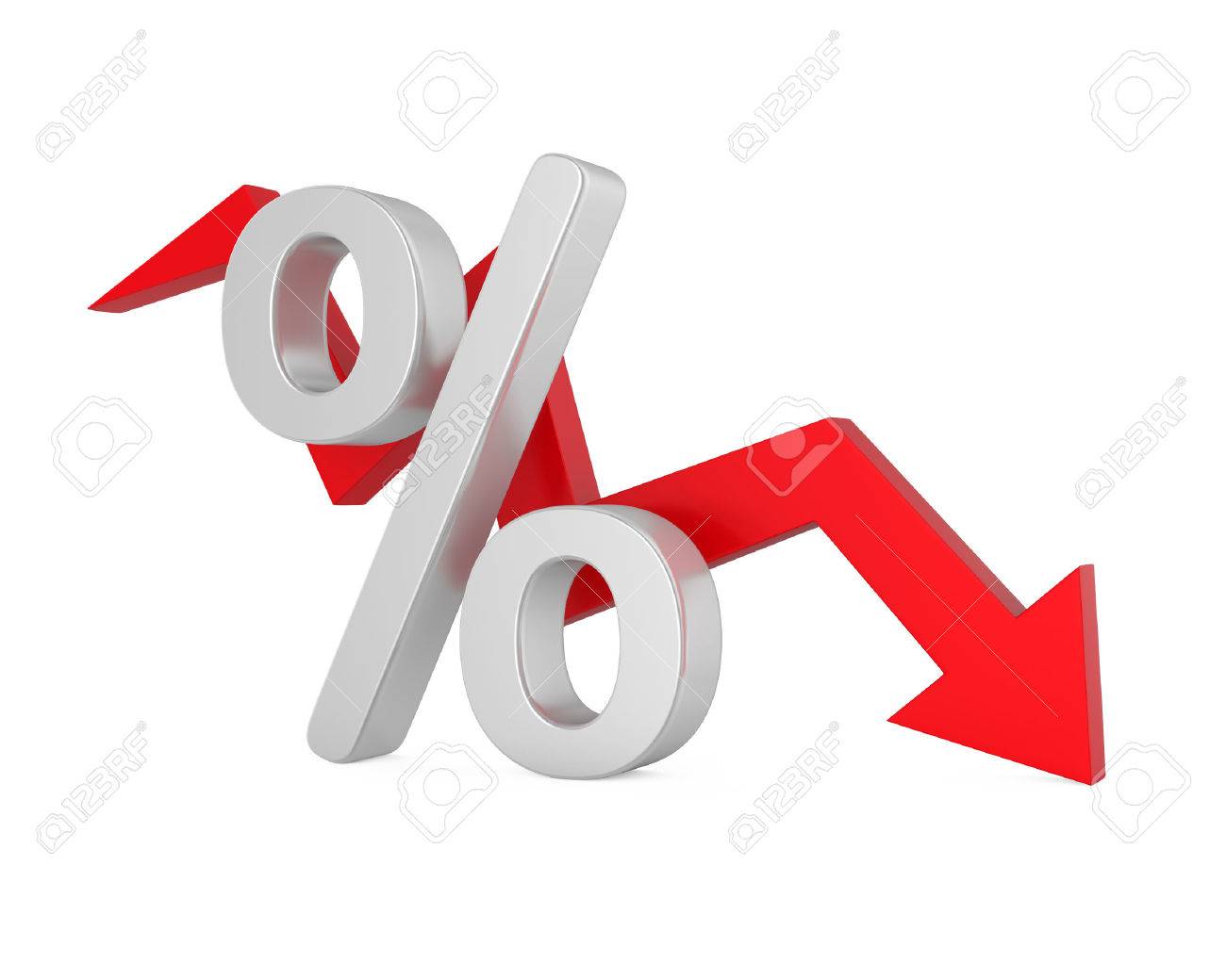 Percent Down Arrow - 70836222 Percent Down Arrow - 70836222