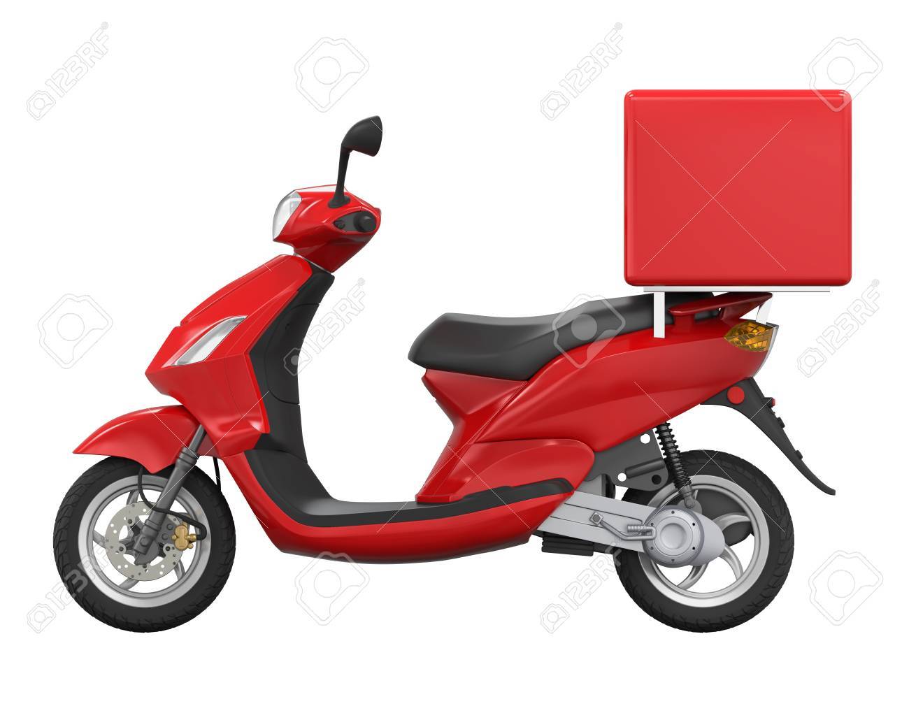 Download Motorcycle Delivery Box Stock Photo Picture And Royalty Free Image Image 72385135