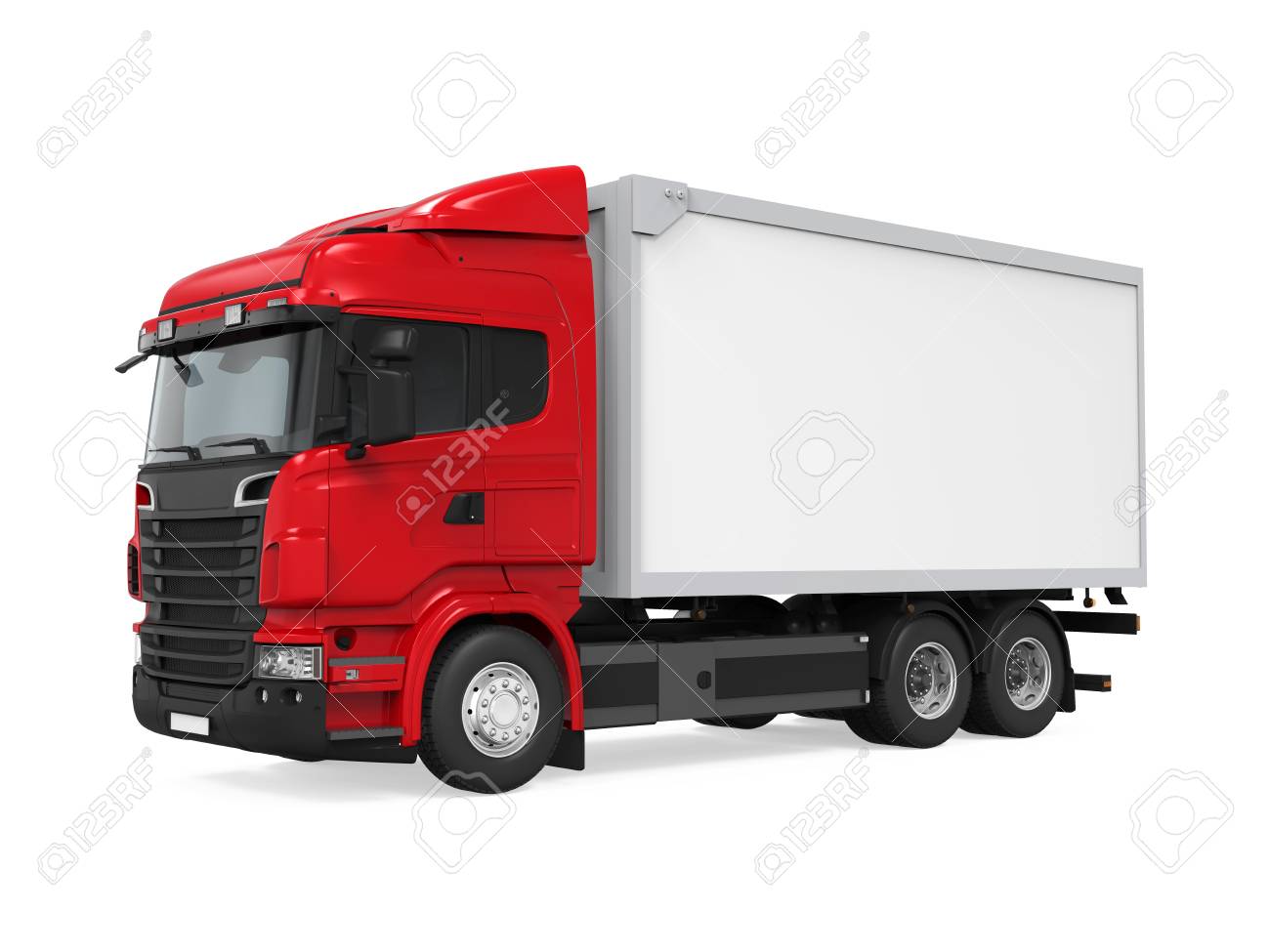 Camion De Transport De Marchandises Isole Banque D Images Et Photos Libres De Droits Image