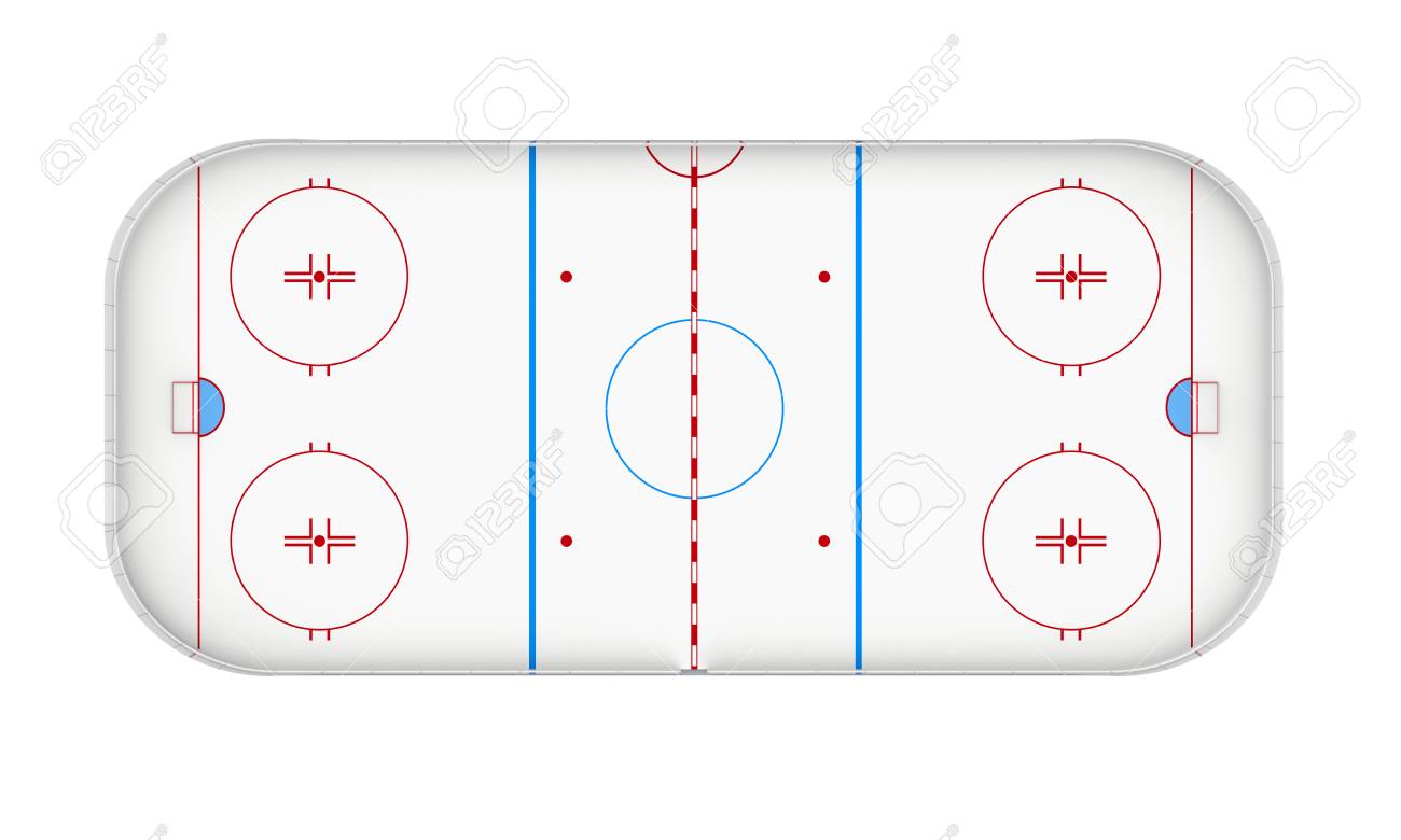 Ice Hockey Rink Isolated Stock Photo Picture And Royalty Free Image Image