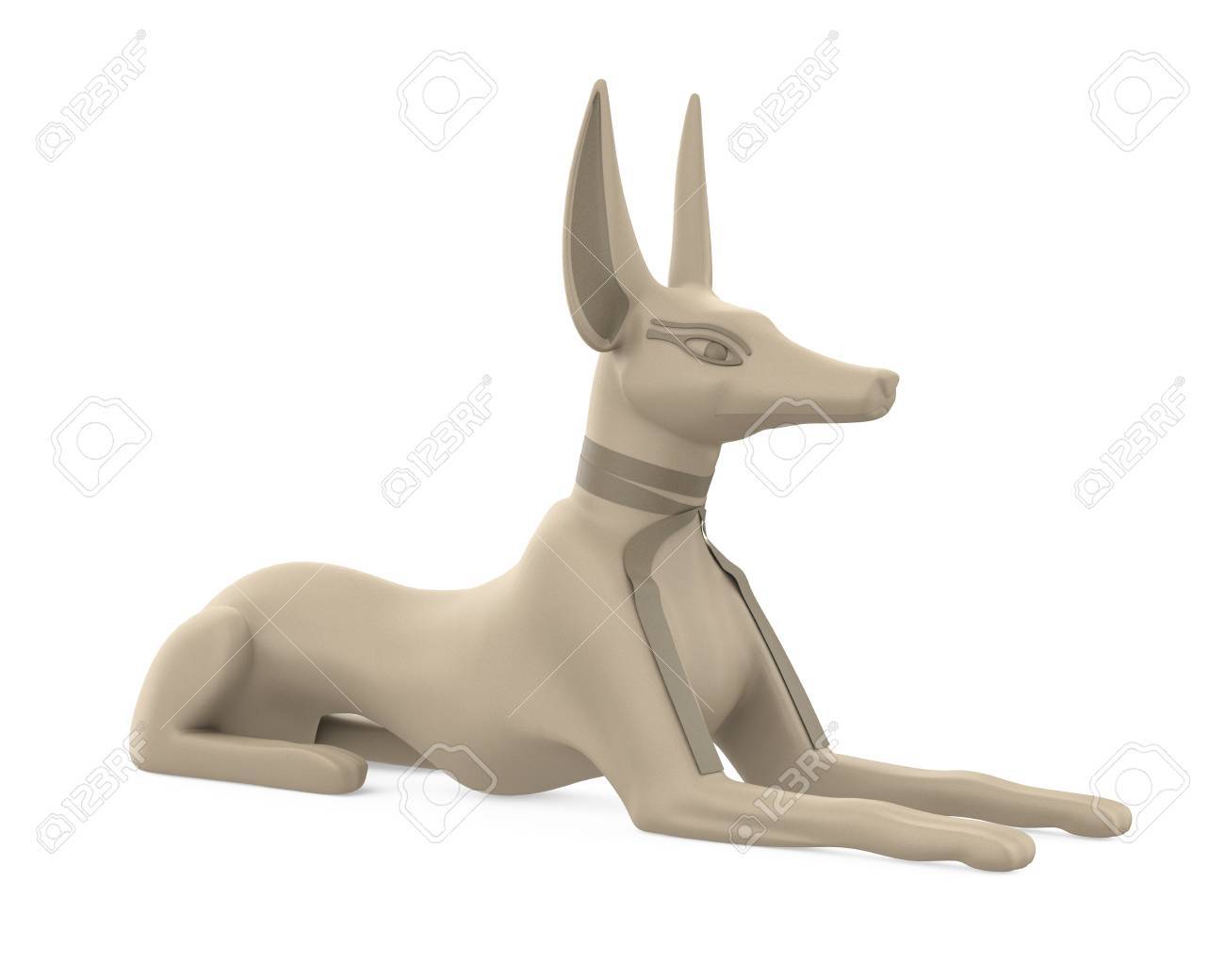 分離されたエジプトのアヌビス像 の写真素材 画像素材 Image