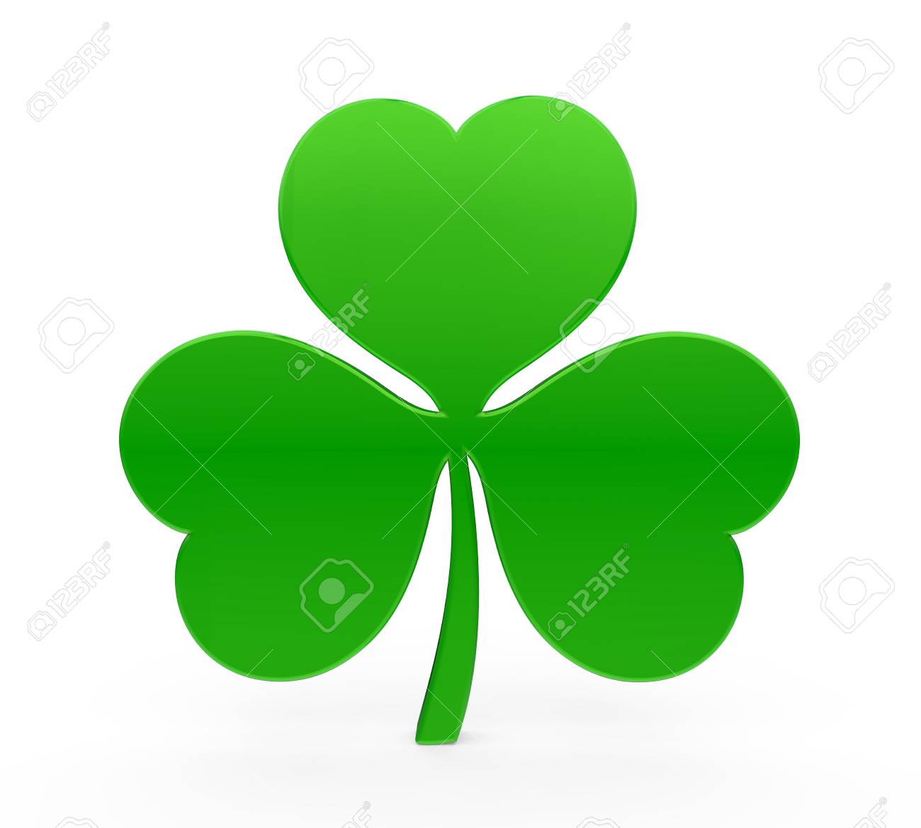 Shamrock St. Patrick's Day Isolated 