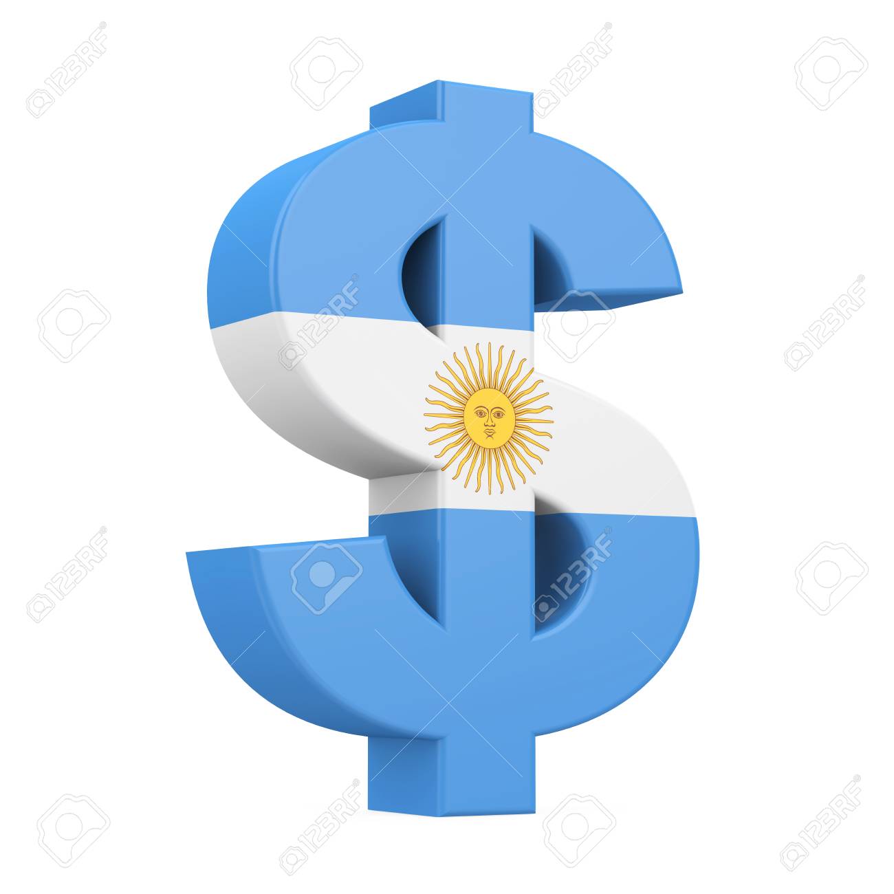 Símbolo De Peso Argentino Aislado Fotos, retratos, imágenes y fotografía de  archivo libres de derecho. Image 108180498