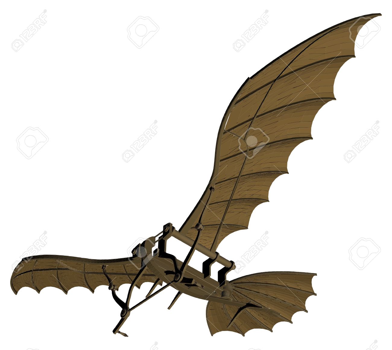 Flying Machine Based On The Leonardo da Vinci Antique Light Hang Glider Vector - 46909212 Flying Machine Based On The Leonardo da Vinci Antique Light Hang Glider Vector - 46909212