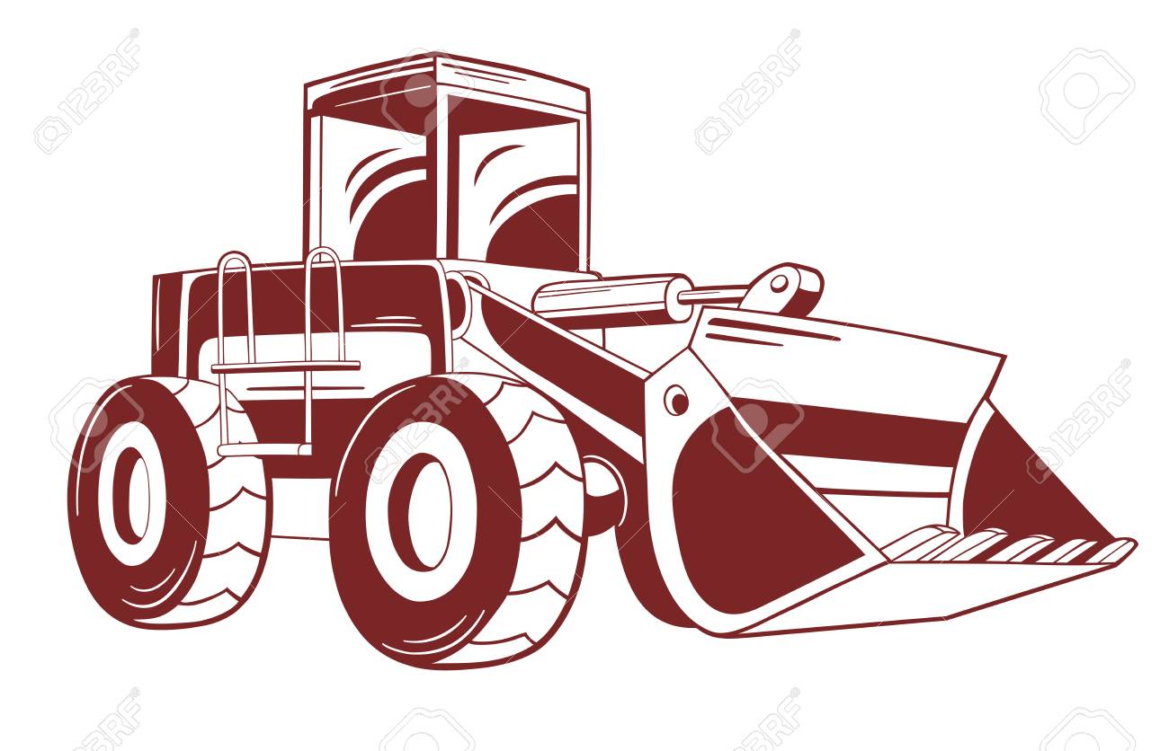 ブルドーザーのイラスト のイラスト素材 ベクタ Image
