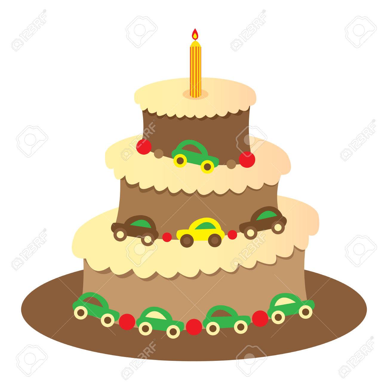 Grand Gateau D Anniversaire Ronde Pour Un Garcon Isole Sur Blanc Clip Art Libres De Droits Vecteurs Et Illustration Image Grand Gateau D Anniversaire Ronde Pour Un Garcon Isole Sur Blanc Clip Art Libres De Droits Vecteurs Et Illustration Image