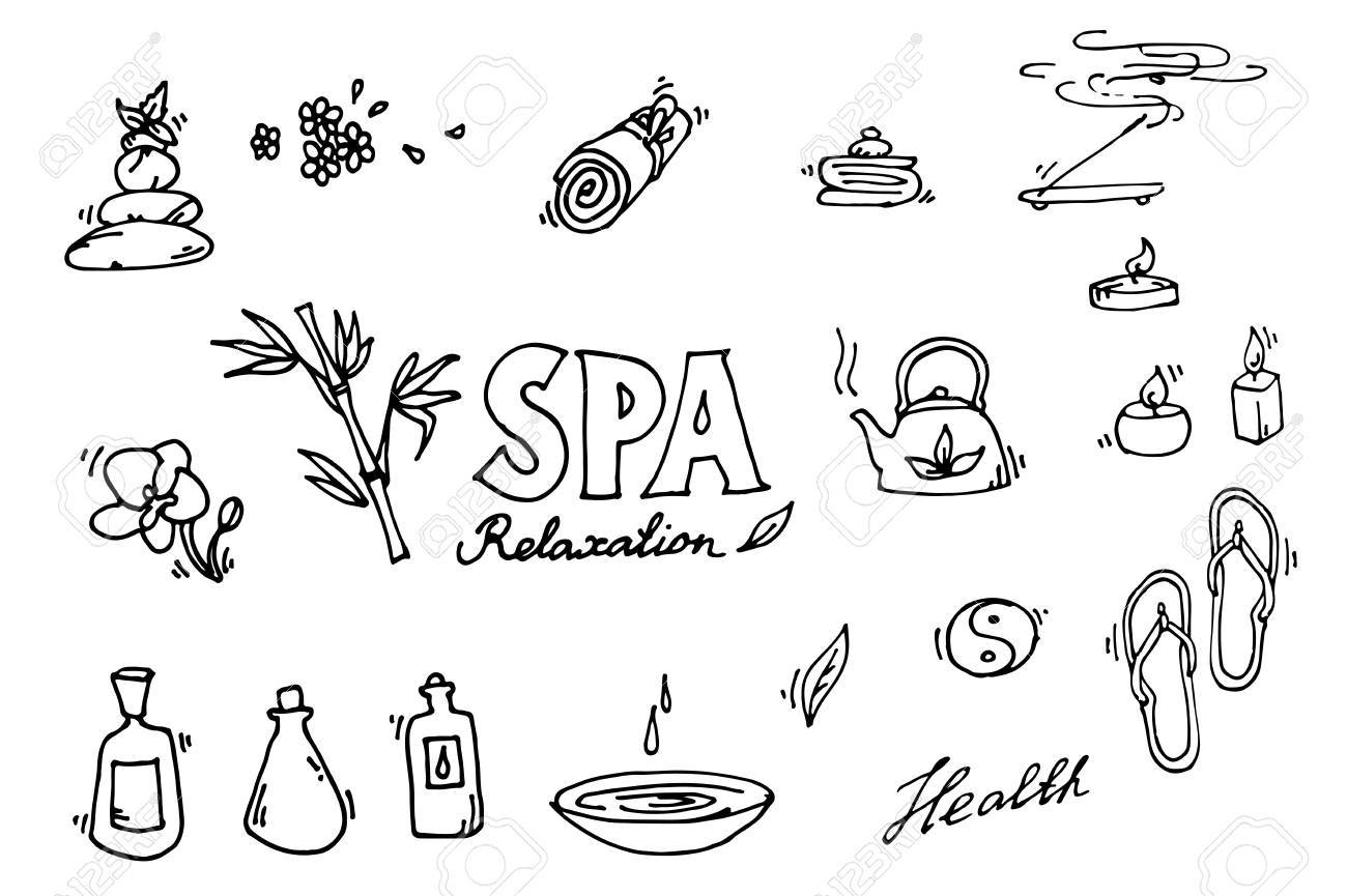 スパのアイコンを設定します おくつろぎください のイラスト素材 ベクタ Image スパのアイコンを設定します おくつろぎください のイラスト素材 ベクタ Image